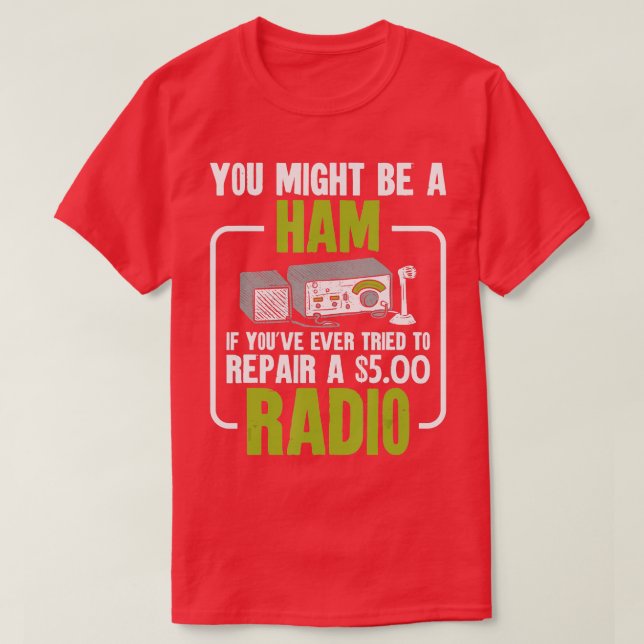Du kan vara en ham Radio Amateur Radio T Shirt (Design framsida)