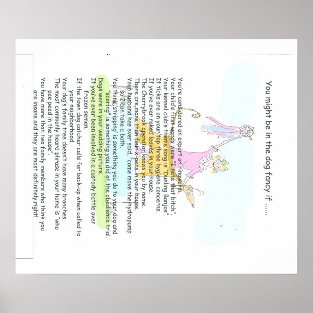 Du kan vara i hund finare om.. poster (Framsidan)