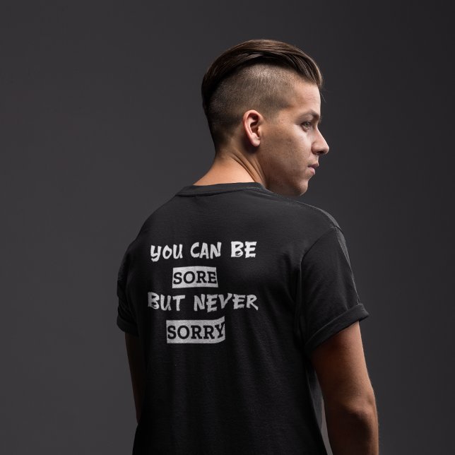 Du kan vara ledsen, men du kan inte ångra dig t shirt (Skapare uppladdad)