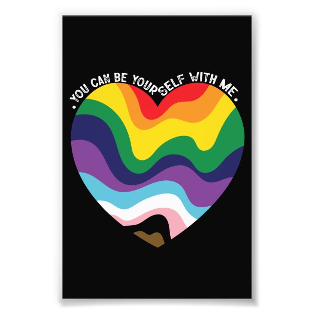 Du kan vara med mig i LGBT Transgender Gay Fototryck (Framsidan)