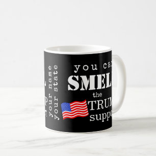 Du kan visa Personligen Trumpsupport Kaffemugg