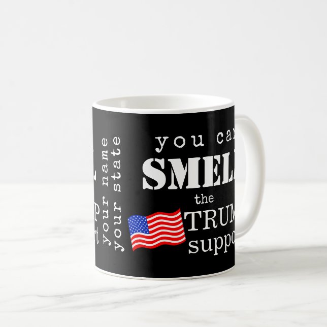 Du kan visa Personligen Trumpsupport Kaffemugg (Framsida höger)