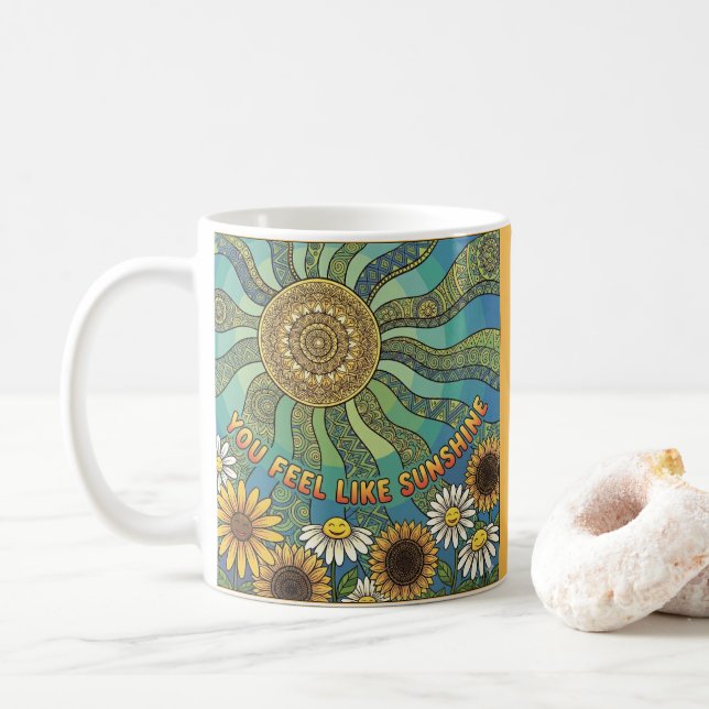 Du Känner Som Solsken Foto Kaffemug Kaffemugg (Med munk)