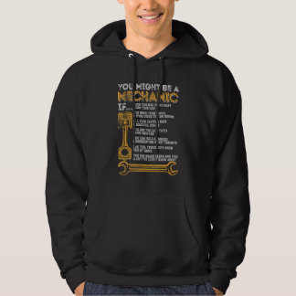Du kanske är en mekaniker om Mekaniker män Hoodie