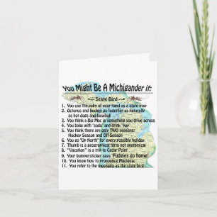 Du kanske är Michigander om du är uppe i North Yoo Kort