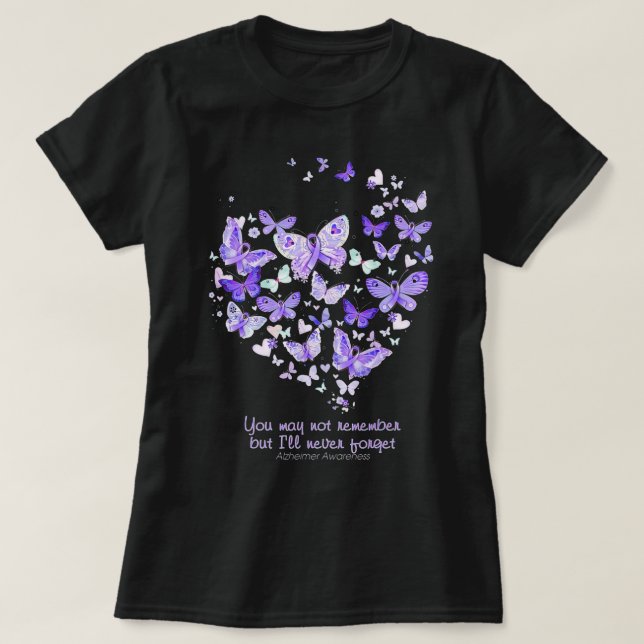 Du kanske inte kommer ihåg Alzheimers medvetandehö T Shirt (Design framsida)