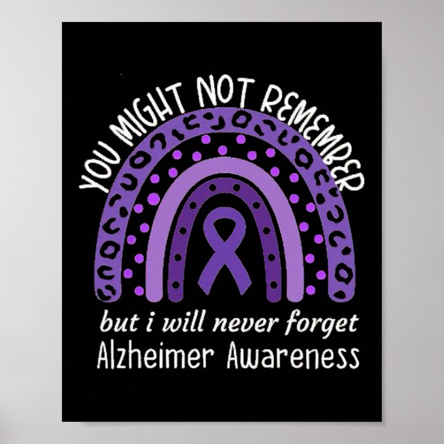 Du kanske inte kommer ihåg Alzheimers medvetandemå Poster (Framsidan)