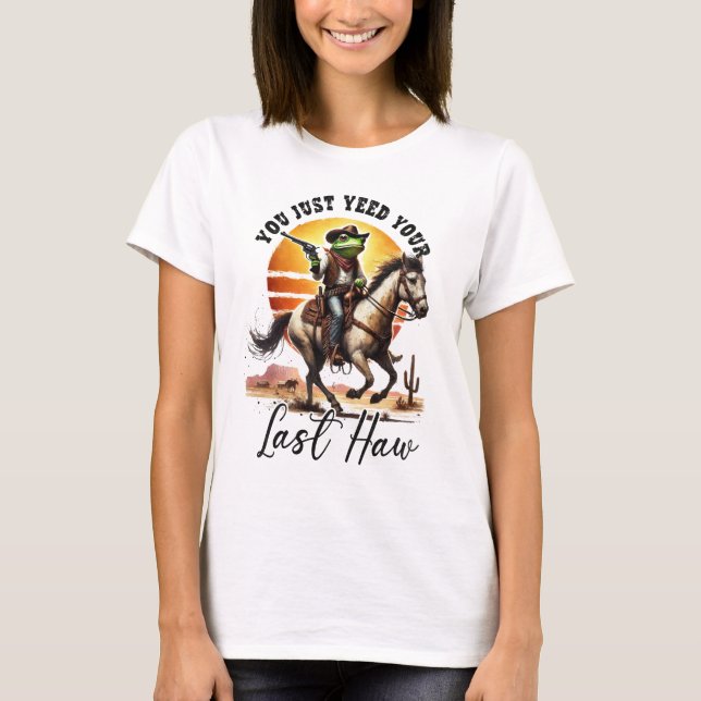 Du Kastade Din Sista Haw  T Shirt (Framsida)