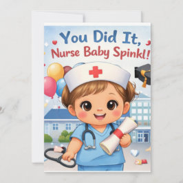 Du Klarade Det Sjuksköterska Baby Sprinkle Kort |