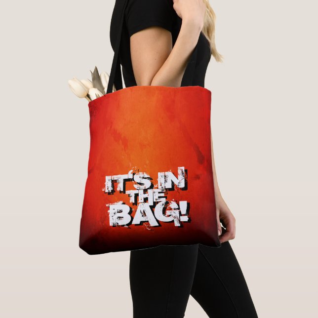 Du klarar det, det är i påsen! tygkasse (Närbild)