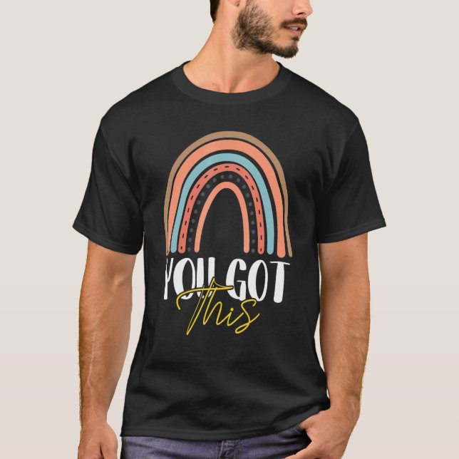 Du Klarar Det För Lärarens Elevtestdag Regn T Shirt (Framsida)