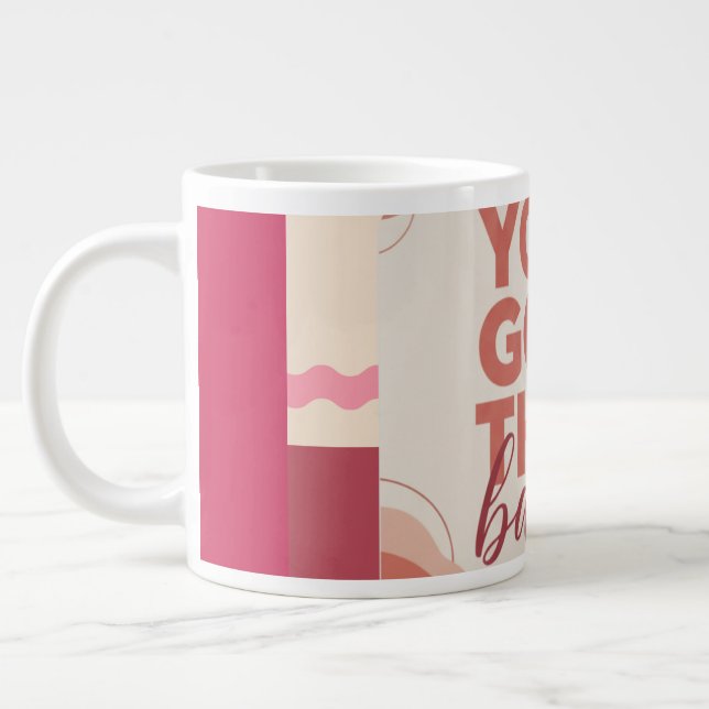 Du klarar det här kära för din Kärlek Jumbo Mugg (Vänster)