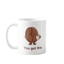 Du Klarar Det Kaffebohnen Karaktär Uppmuntran