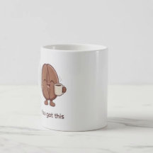Du Klarar Det Kaffebohnen Karaktärs Uppmuntran