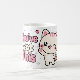 Du Klarar Det Kawaii Katt Positiv Citat Kaffemugg