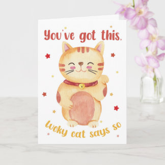 Du Klarar Det – Lucky Cat Turkort Kort