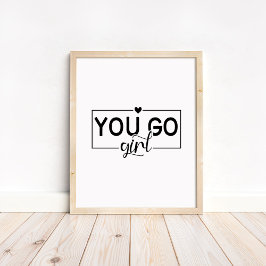 Du Klarar Det - Minimalistisk Motiverande Citat Poster