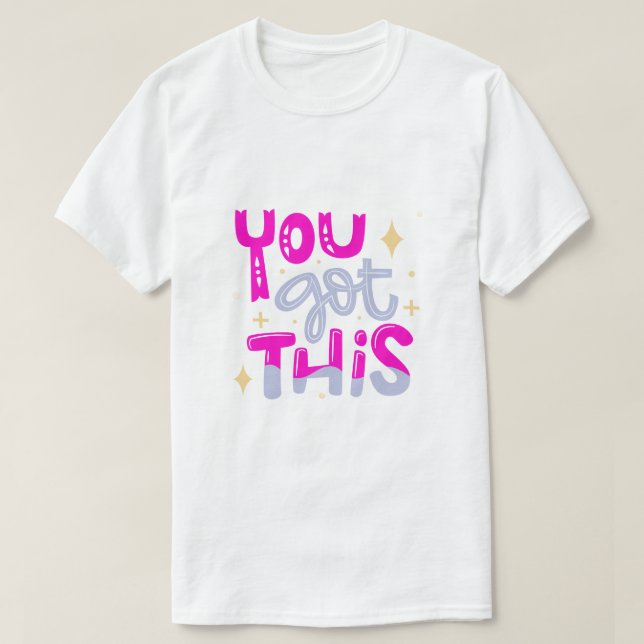 Du Klarar Det Motivational Typografi Design T Shirt (Design framsida)