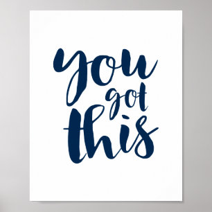 Du Klarar Det, Motivationscitat Galleri Vägg Poster