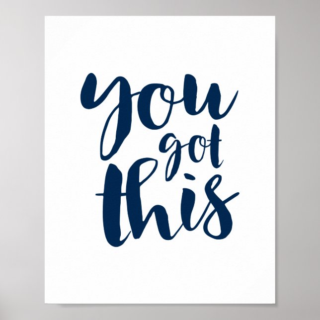 Du Klarar Det, Motivationscitat Galleri Vägg Poster (Framsidan)