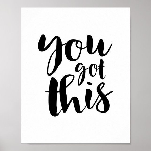 Du Klarar Det, Motivationscitat Galleri Vägg Poster (Framsidan)