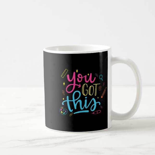 Du Klarar Det Motiverande Provdag Lärarstuderande Kaffemugg (Höger)