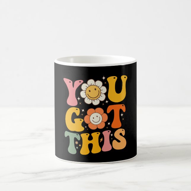 Du Klarar Det Motiverande Testdag Groovy Kaffemugg (Center)
