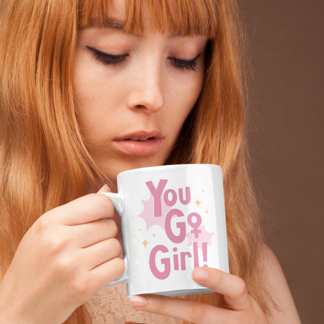 Du Klarar Det Rosa Mugg | Inspirerande Kaffe Kopp  (Skapare uppladdad)