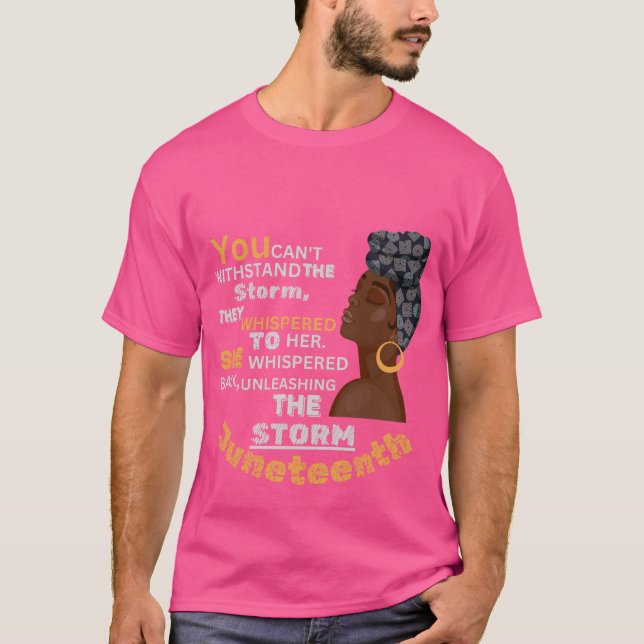 Du klarar inte stormen, de viskade t shirt (Framsida)