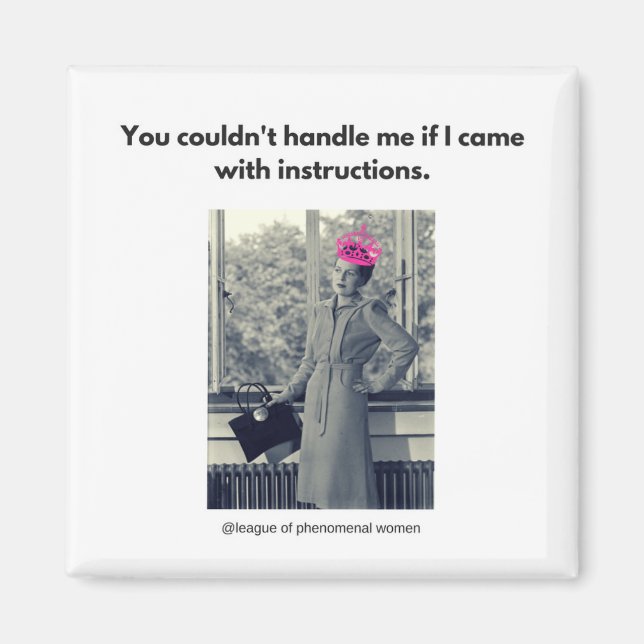 Du klarar mig inte.. magnet (Framsidan)