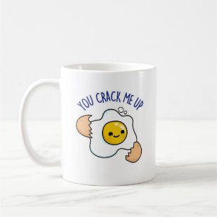 Du knäckte mig på Cute Egg Pun Kaffemugg