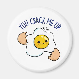 Du knäckte mig på Cute Egg Pun Magnet