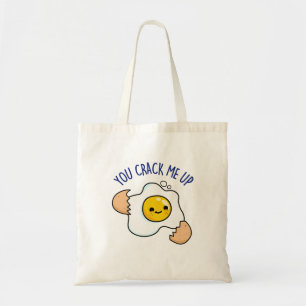 Du knäckte mig på Cute Egg Pun Tygkasse