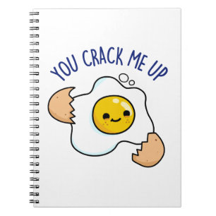 Du knäckte mig på en konstig Egg Pun Anteckningsbok