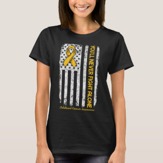 Du kommer aldrig att bekämpa Ensam Flagga Childnes T Shirt