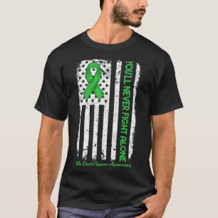 Du kommer aldrig att bekämpa Ensam Grönt Bile Duct T Shirt