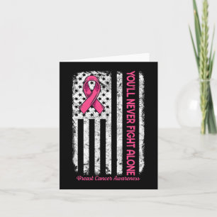 Du kommer aldrig att bekämpa Ensamens Flagga Rosa Kort