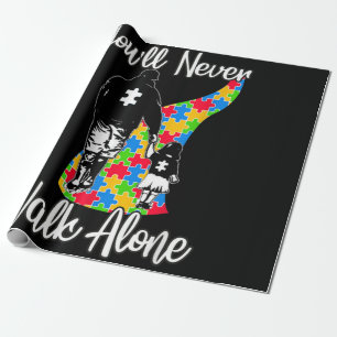 Du kommer aldrig att gå Alone Far Dotter Autism Presentpapper
