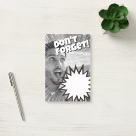 Du kommer aldrig att glömma detta meddelande. post-it block