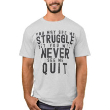 Du kommer aldrig att se mig avsluta