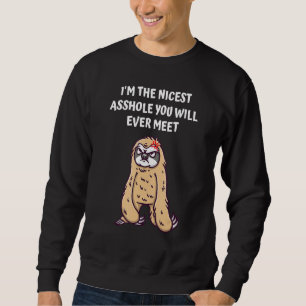 Du kommer aldrig att träffa Sarcastic. Lång Ärmad Tröja