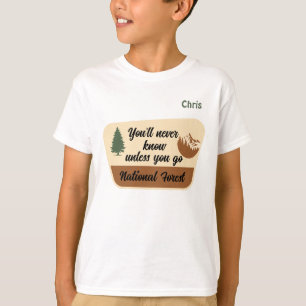 "Du kommer aldrig att veta om du inte går" Anpassn T Shirt