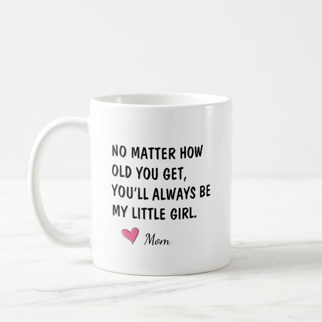 Du Kommer Alltid Att Vara Min Lilla Flicka Dotterp Kaffemugg (Vänster)