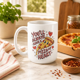 Du Kommer Alltid Ha En Pizza Min Hjärta Kaffemugg