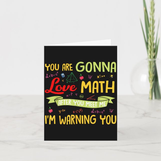 Du Kommer Att Älska Matematik Efter Att Du Träffar Kort (Framsida)