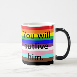 Du kommer att avliva hans Pride Support Ally LGBTQ Magisk Mugg