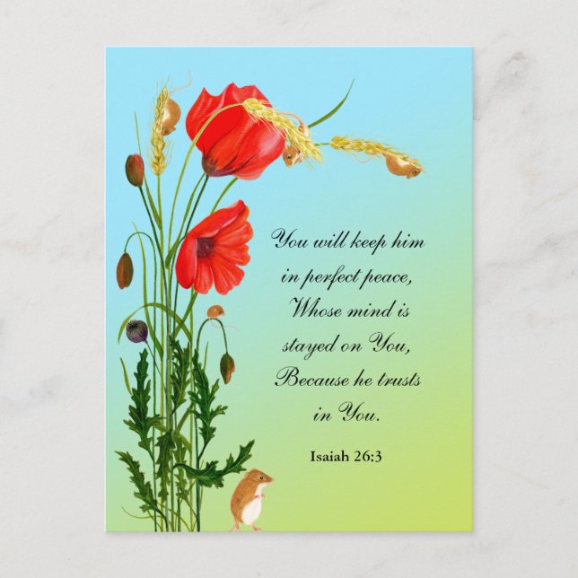 Du kommer att behålla honom i perfekt-fred vykort (Framsida)