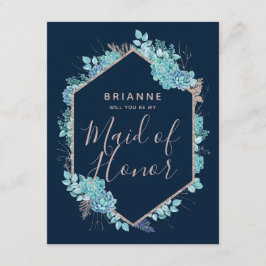 Du kommer att bli min Maid of honor Inbjudningar