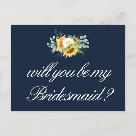 Du kommer att bli mitt Bridesmaid-kort Inbjudan Vykort