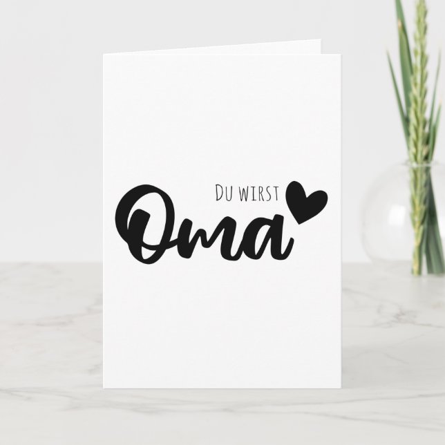 Du kommer att bli mormor kort (Framsida)